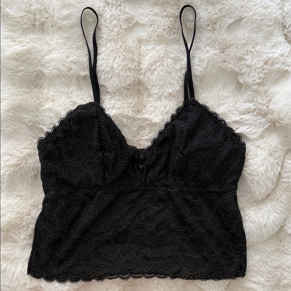 Black Lace Cami Top